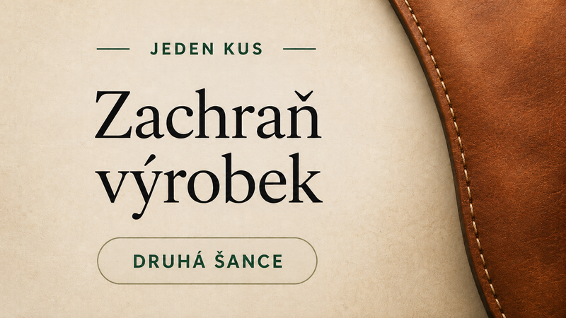 LOVECKY Leather Zachraň kožený výrobek – banner kategorie pro výprodej kožených doplňků z pravé kůže se zvýhodněnou cenou