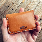 LOVECKY Leather kožená peněženka 59 hnědá – zadní strana – Zachraň výrobek Z4