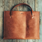 LOVECKY Leather kožená taška 90 na notebook 15–17″ a dokumenty A4 – ručně šitá taška z pravé hovězí kůže.