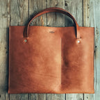 Lovecky Leather kožená taška 90 na notebook 15–17″ a dokumenty A4 – ručně šitá taška z pravé hovězí kůže.
