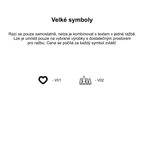 LOVECKY Leather vzorník velkých symbolů pro ražbu na kožené peněženky a tašky – velké srdce a motiv lesa.