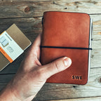 Lovecky Leather univerzální kožený obal 77 pro sešity a diáře Moleskine nebo Midori, ruční výroba v ČR.