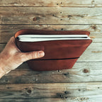 Lovecky Leather univerzální kožený obal 77 na diář a sešit, ručně vyrobený z 2,5 mm silné hověziny.